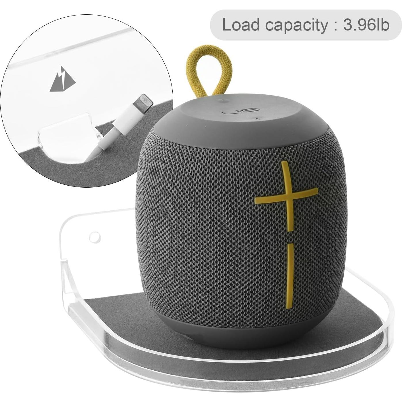 Estante Flotante TXEsign Pequeño Acrílico Blanco 12.7x12.1 cm