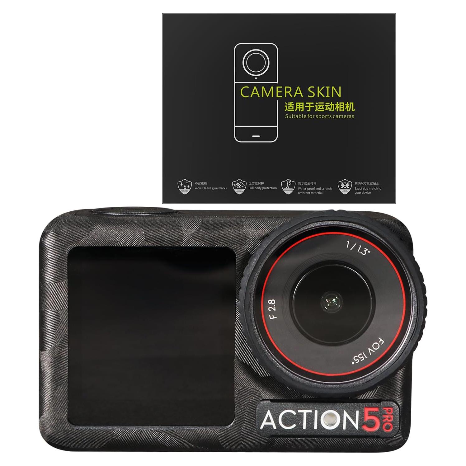 Piel de Cámara DJI Osmo Action 5 Pro Camuflaje Negro
