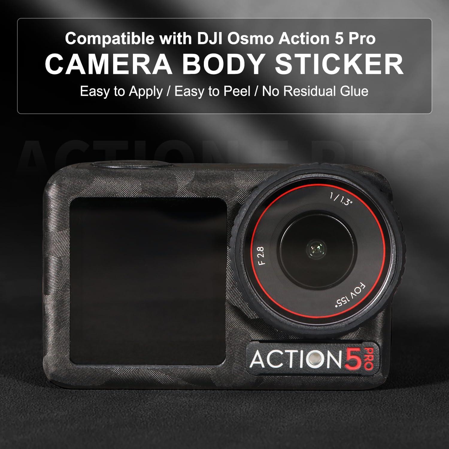 Piel de Cámara DJI Osmo Action 5 Pro Camuflaje Negro