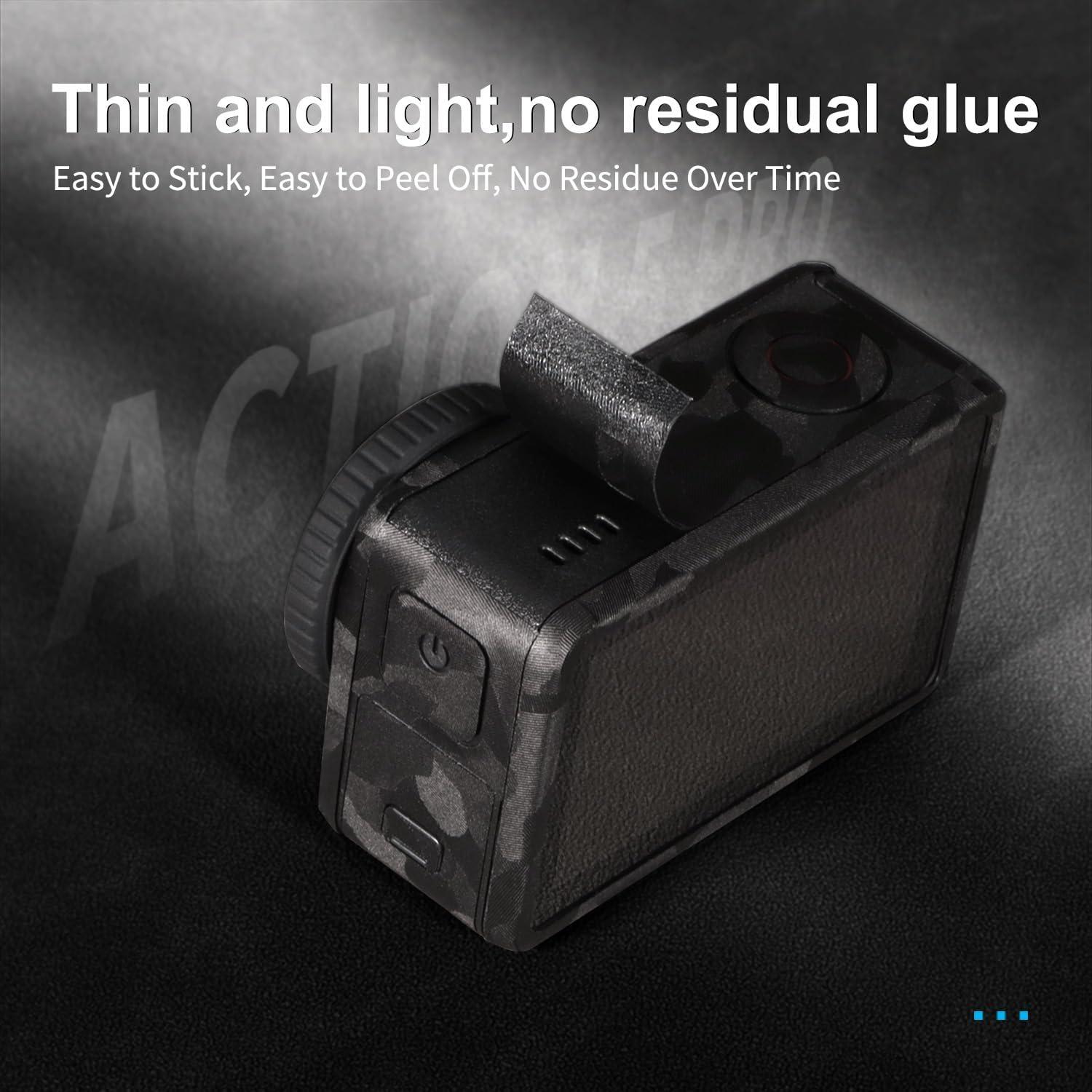 Piel de Cámara DJI Osmo Action 5 Pro Camuflaje Negro