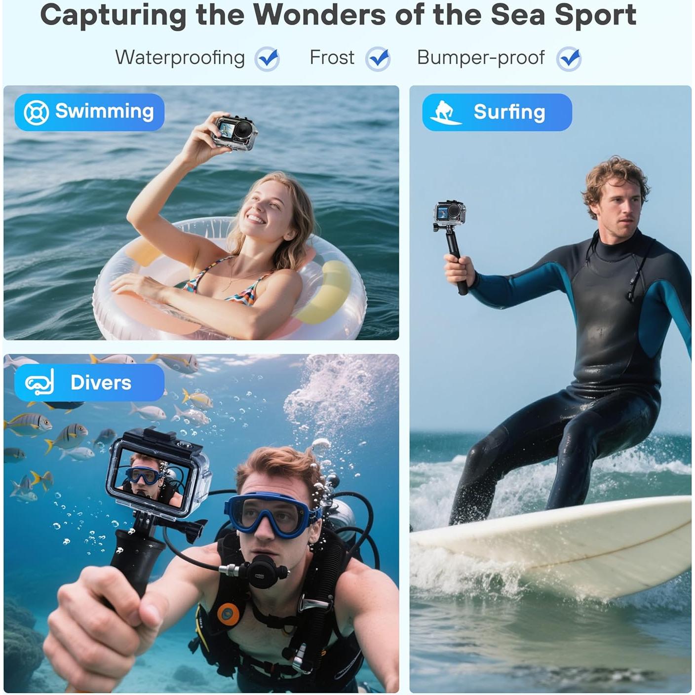 Funda Impermeable STARTRC PHOTO para DJI Action 5 Pro 50M