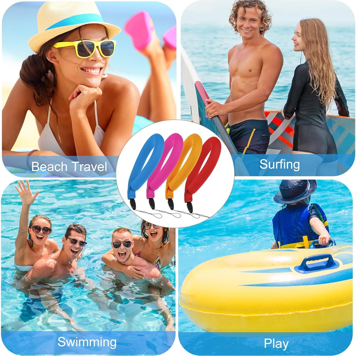 Correa Flotante Impermeable Weewooday para Cámara y Móvil - 4 Piezas