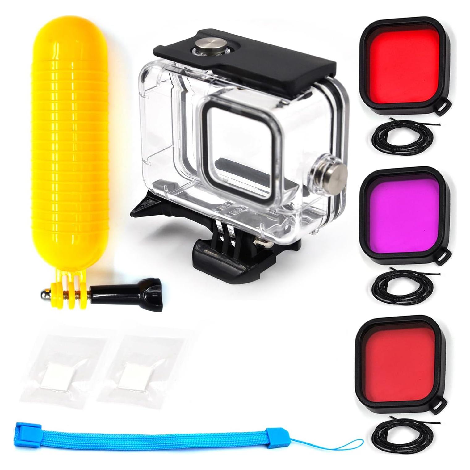 Funda Impermeable para GoPro Hero 12/11/10/9 con Filtros