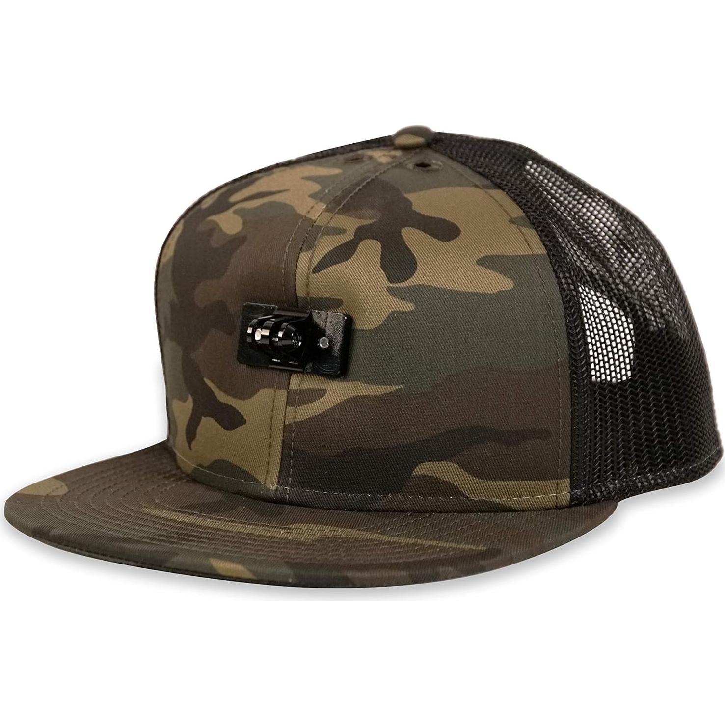 ActionHat Camo Flat Bill - Soporte Flotante para GoPro y Cámaras