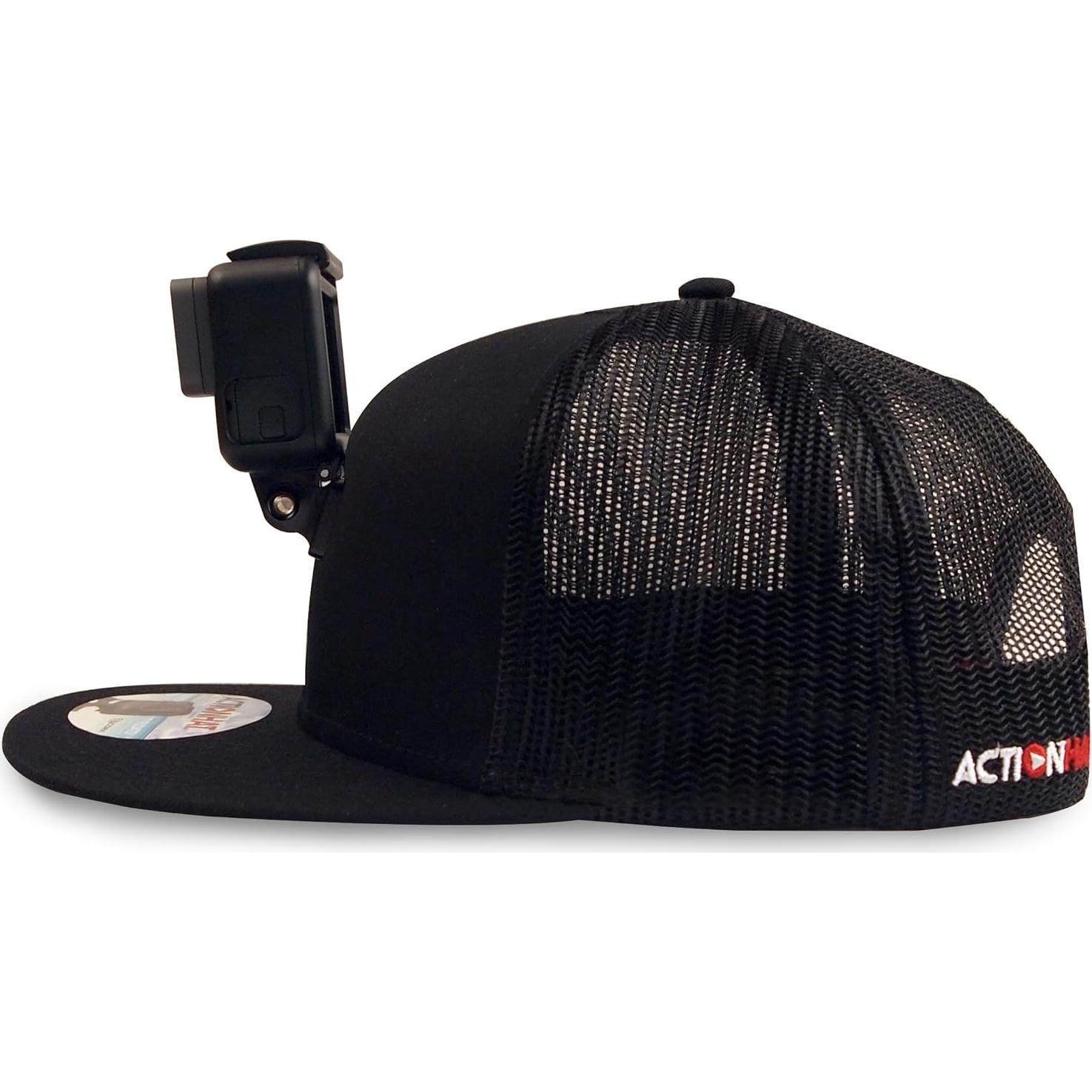 ActionHat Camo Flat Bill - Soporte Flotante para GoPro y Cámaras
