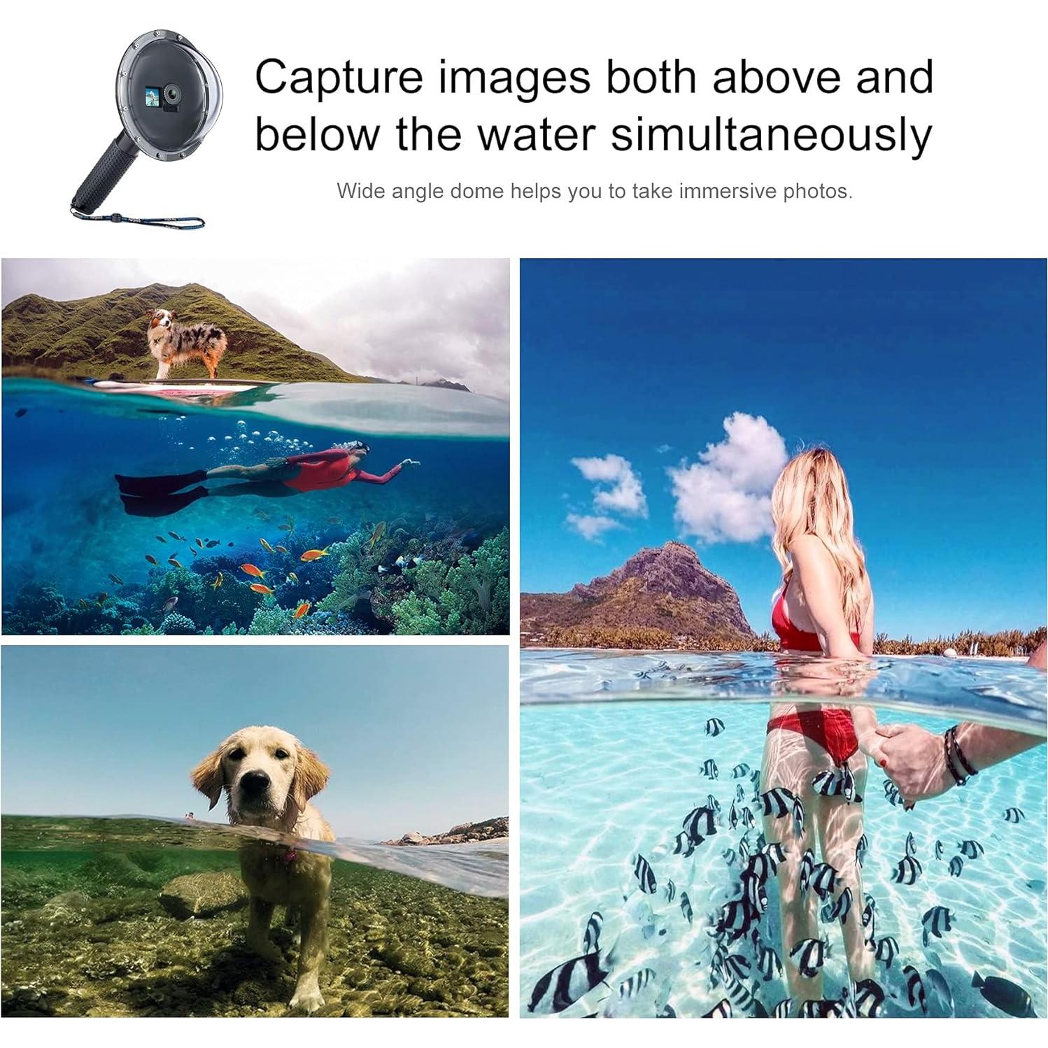 Domo Impermeable YALLSAME para DJI OSMO Action 1 - 15.24 cm