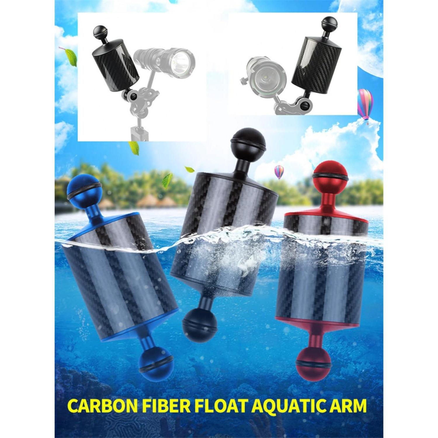 Brazo Flotante de Fibra de Carbono DIVJINGHAO D60mm Negro