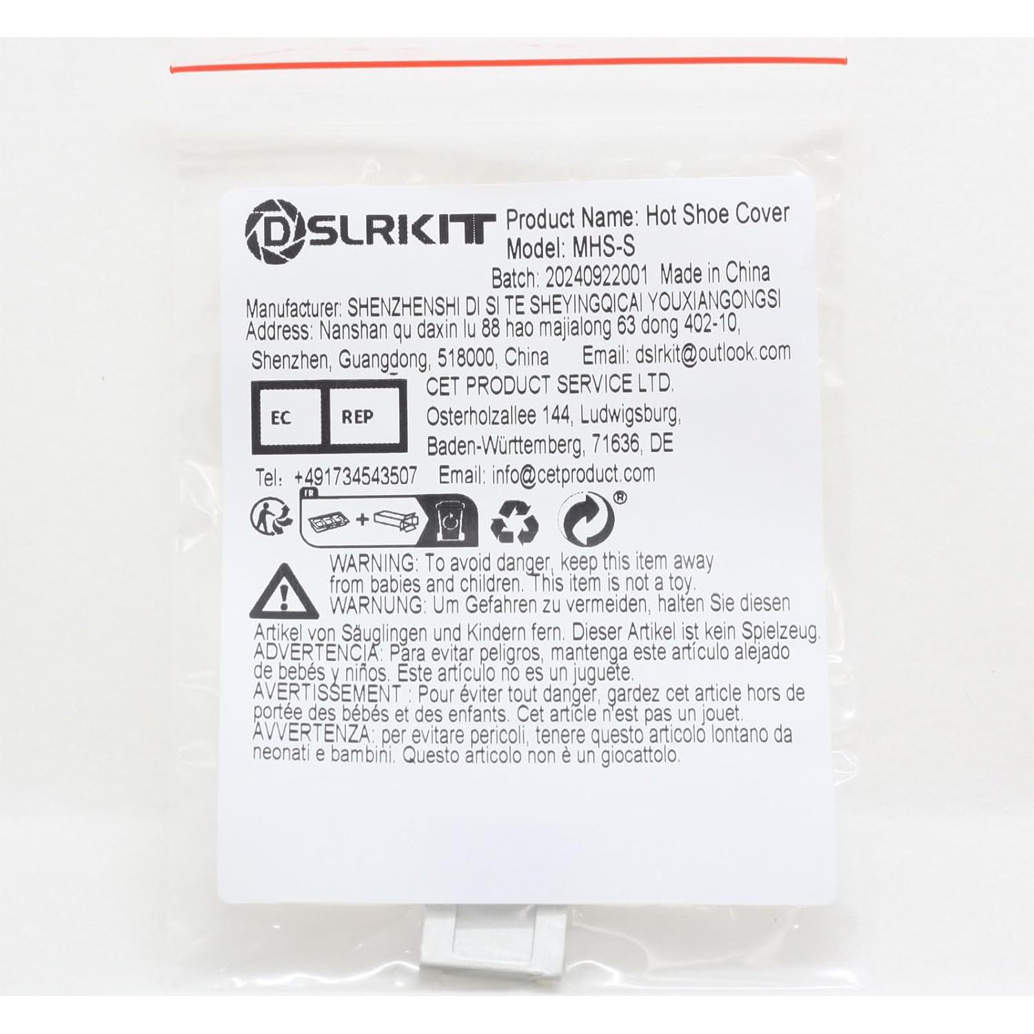 Cubierta Universal de Zapata Fría DSLRKIT de Aluminio Plata