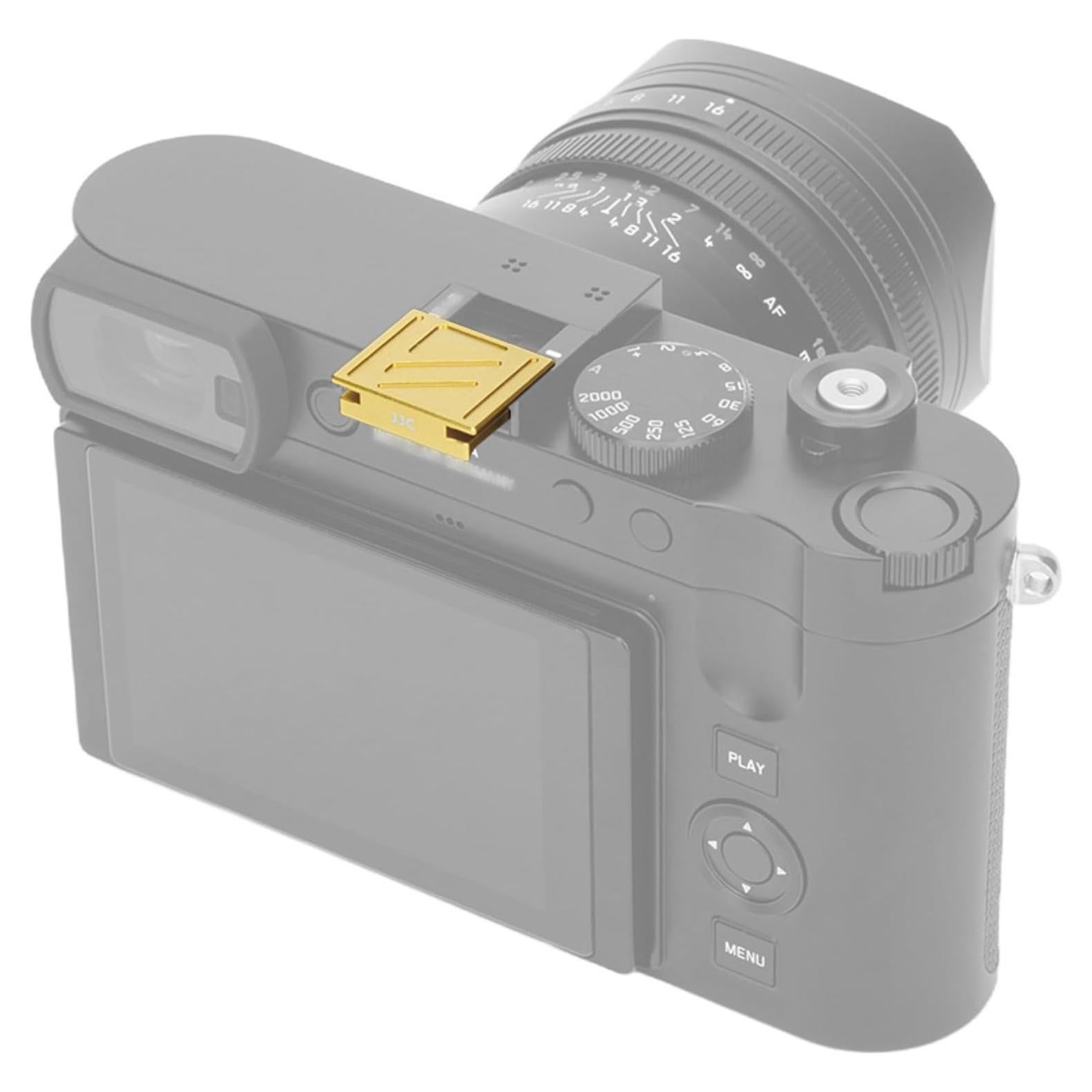 Cubierta de Zapata Caliente Jinjiacheng Dorada para Leica Q3 43