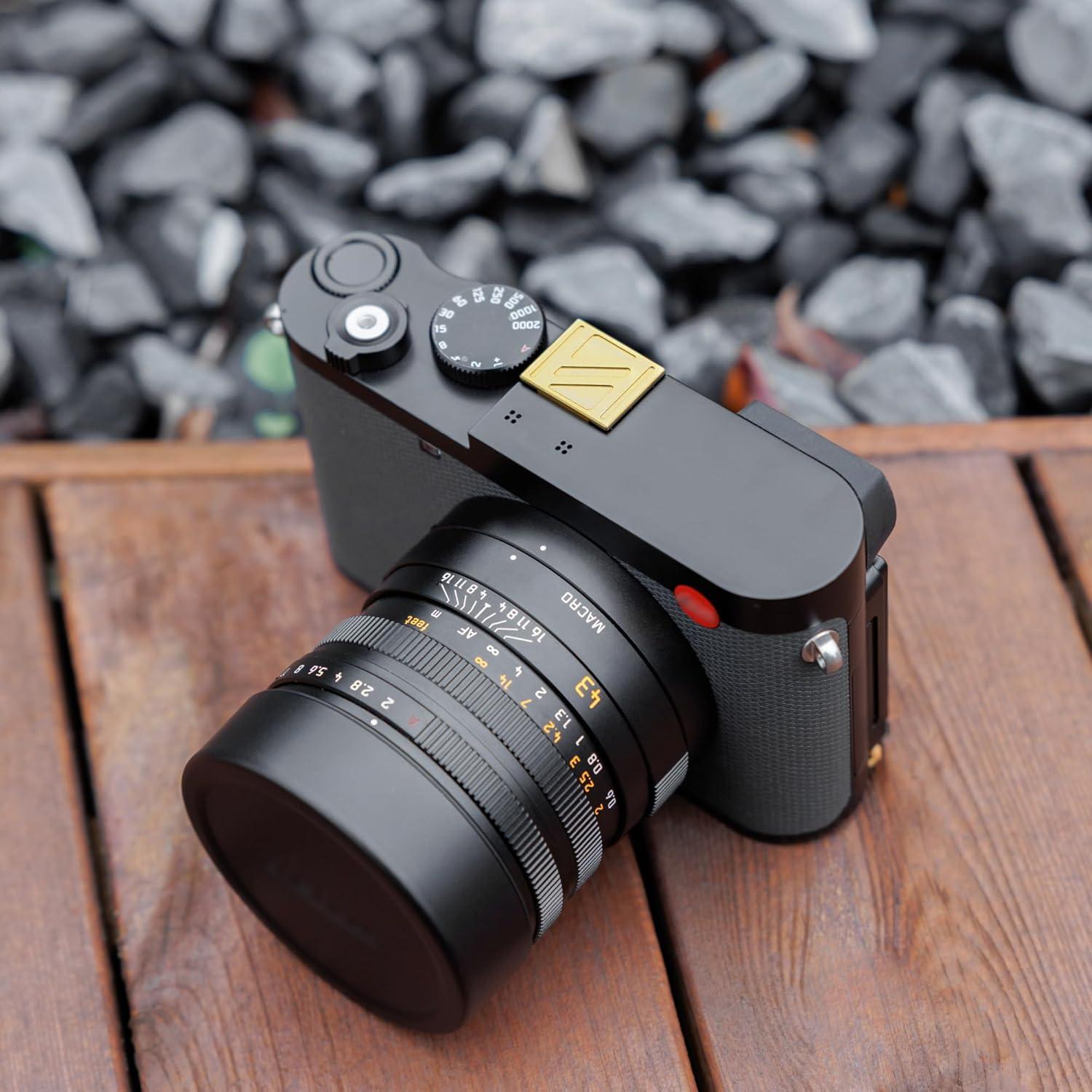 Cubierta de Zapata Caliente Jinjiacheng Dorada para Leica Q3 43