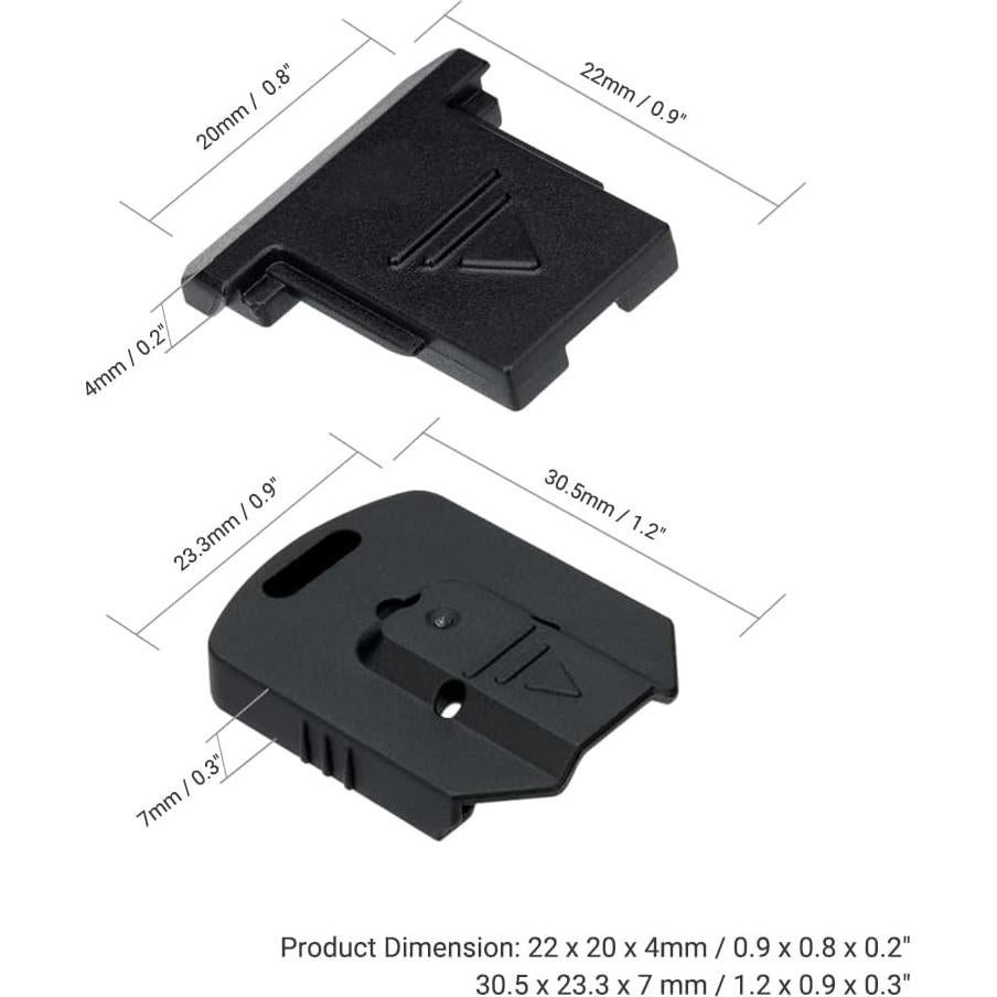 2Pack Tapa de Zapata Fría JJC para Cámaras Canon DSLR y Mirrorless