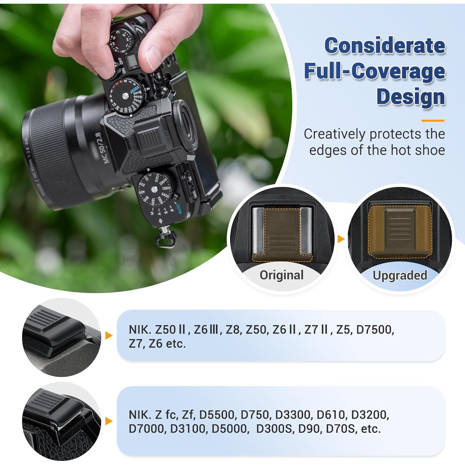 Cubierta de Zapata Fría JJC para Cámaras Nikon - 2 Piezas