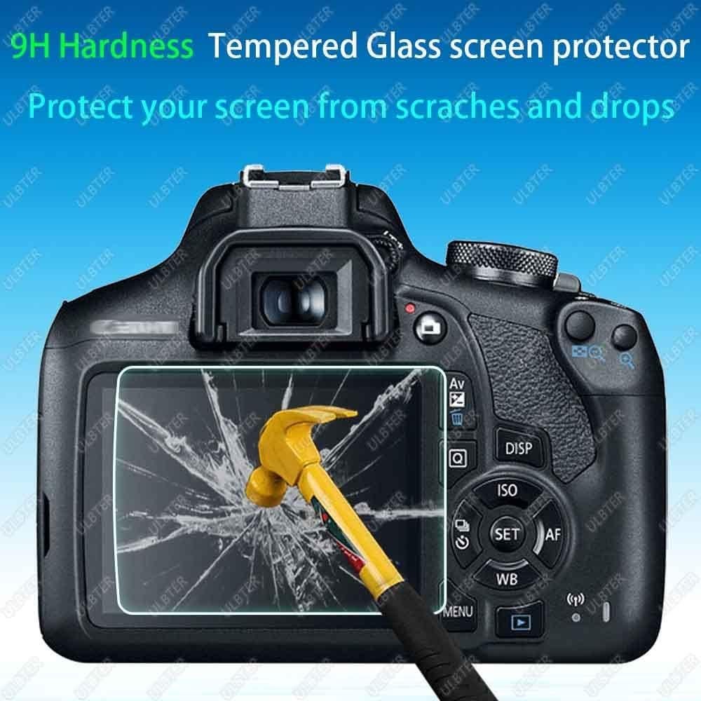 Protector de Pantalla Cristal Templado 9H para Canon EOS Rebel T7 T6 T5