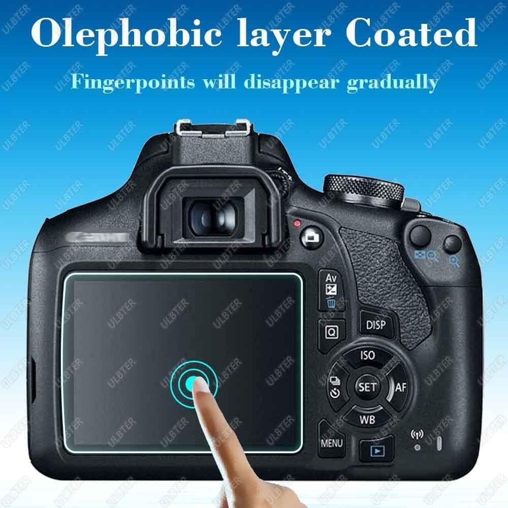 Protector de Pantalla Cristal Templado 9H para Canon EOS Rebel T7 T6 T5