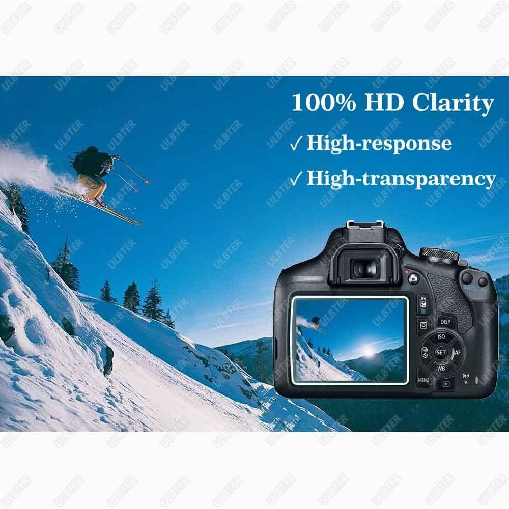 Protector de Pantalla Cristal Templado 9H para Canon EOS Rebel T7 T6 T5