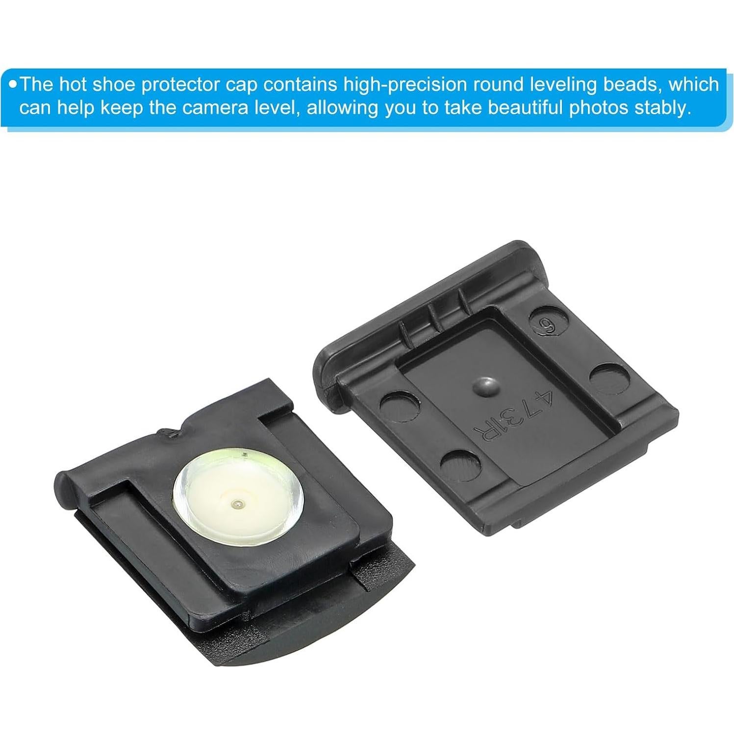 PATIKIL Camera Level Hot Shoe Cover Universal Camera Hot Shoe Cover Cap, 6 Pack Hot Shoe Cap Hot Shoe Protector Suitable for Nikon for Fujifilm for Pentax DSLR/SLR Camera, Black