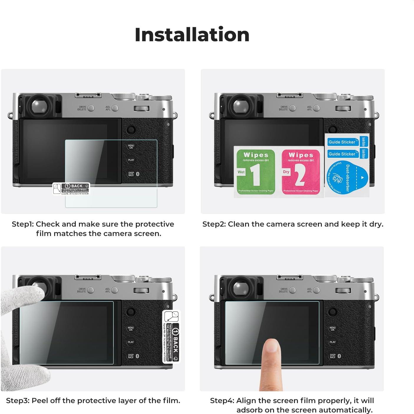 Protector de Pantalla K&F Concept para Fujifilm X100VI/X-E4