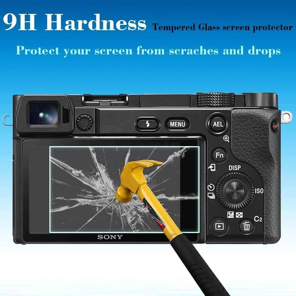 Protector de Pantalla 9H y Cubierta de Zapata Fría Sony A6000