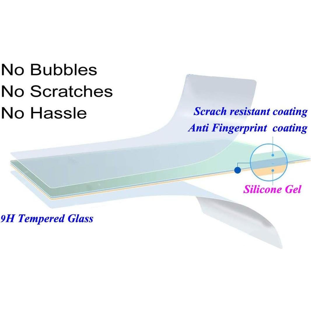 Protector de Pantalla de Vidrio Templado ZLMC para Nikon D7500 - 3 Piezas