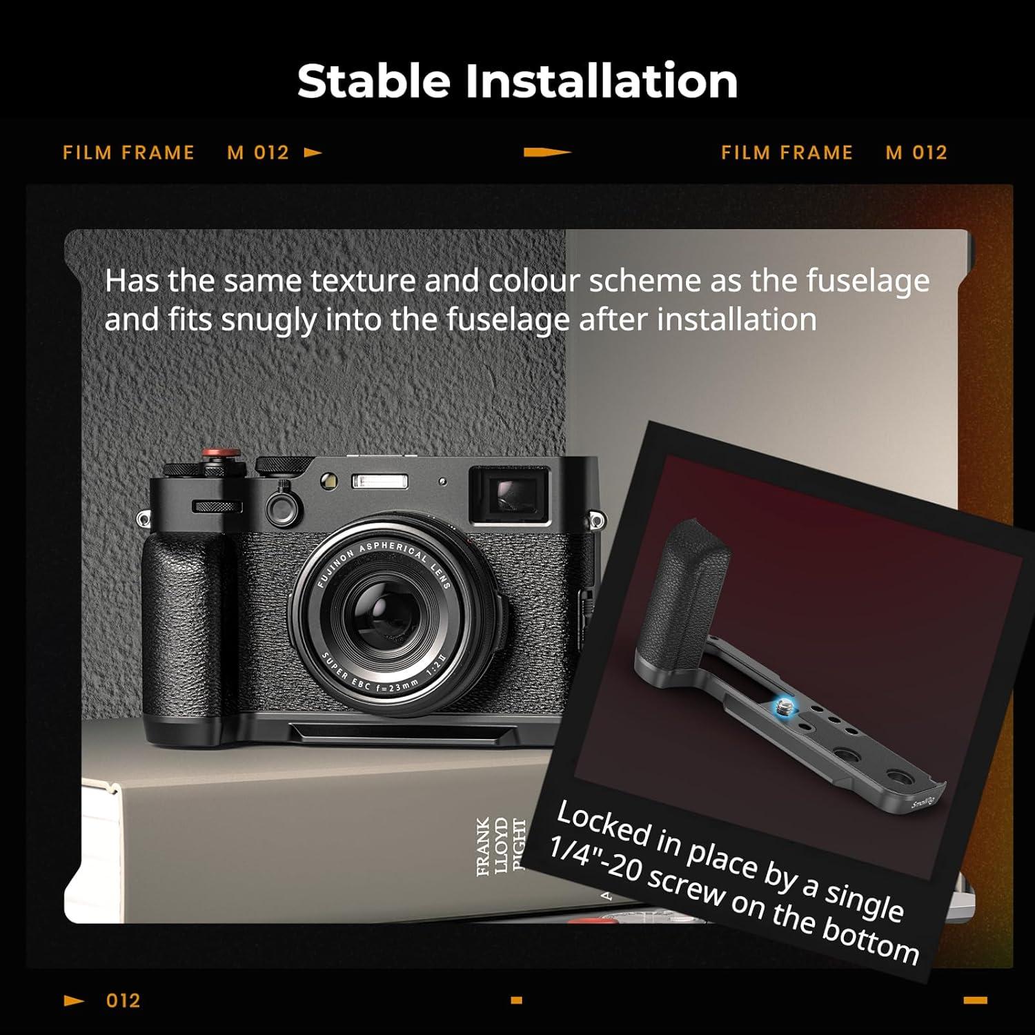 Mango en L SmallRig 4556 para FUJIFILM X100VI/X100V Negro