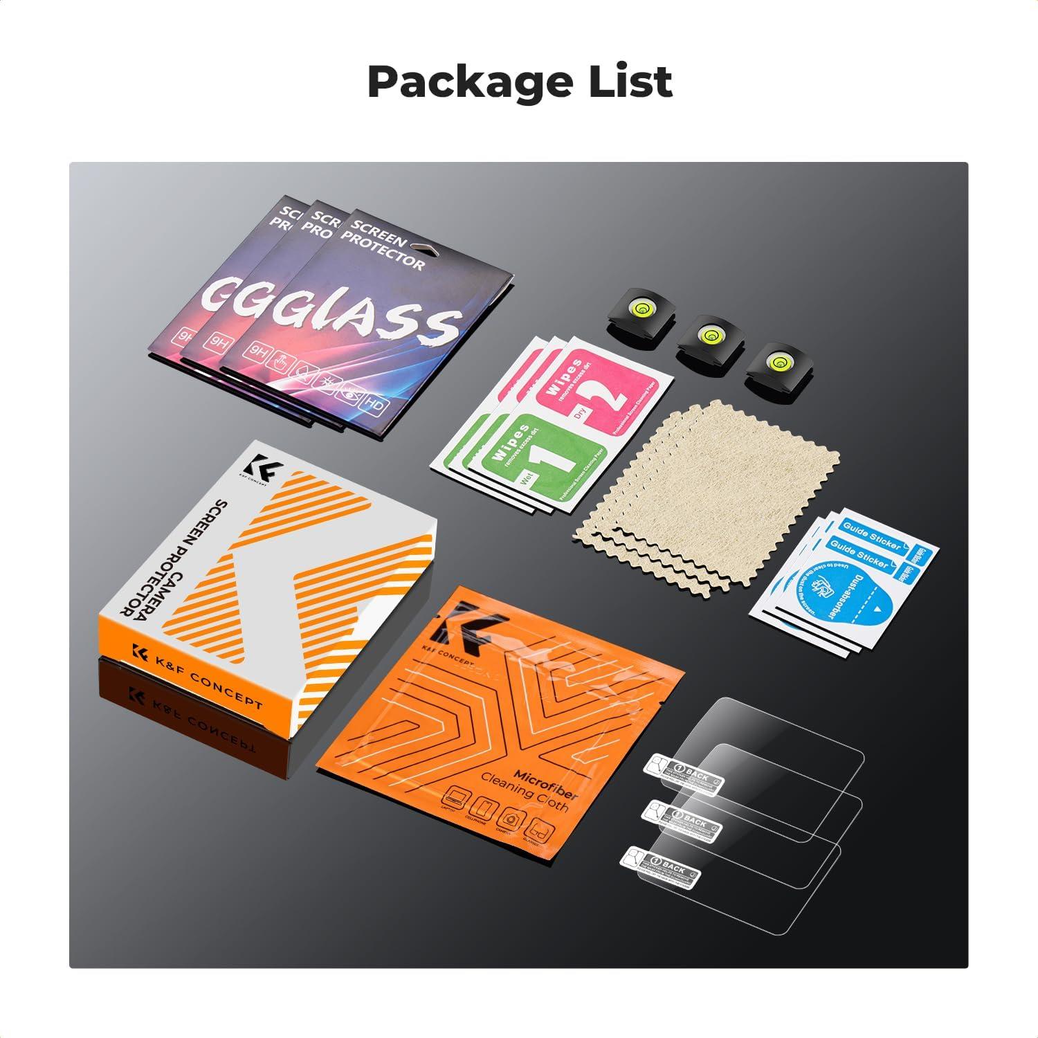 Protector de Pantalla K&F Concept para Canon EOS Rebel T7 T6 T5