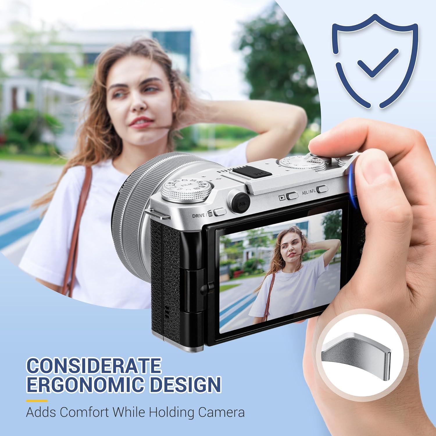 Agarre de Pulgar X-M5 Jinjiacheng para Cámara Fujifilm XM5 - Plata