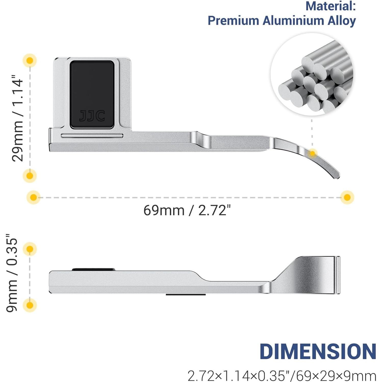 Agarre de Pulgar X-M5 Jinjiacheng para Cámara Fujifilm XM5 - Plata