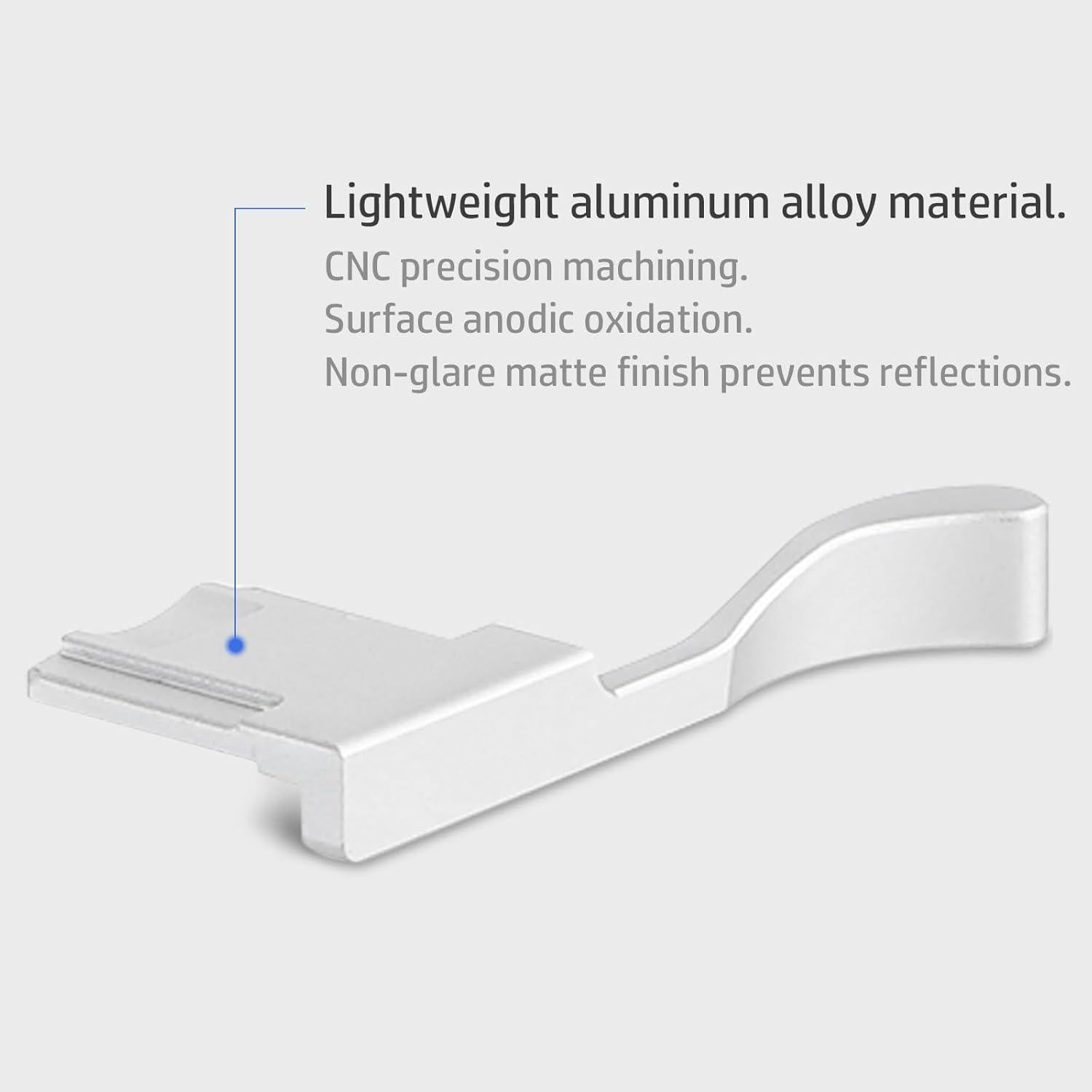 Agarre Thumbs Up Haoge THB-X2S Plata para Fujifilm X100V/X100VI