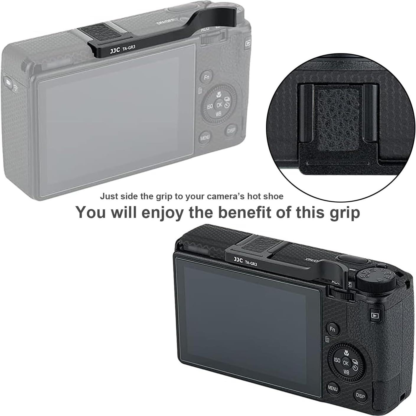 Agarre de Pulgar de Metal JJC para Ricoh GRIII GRIIIx HDF