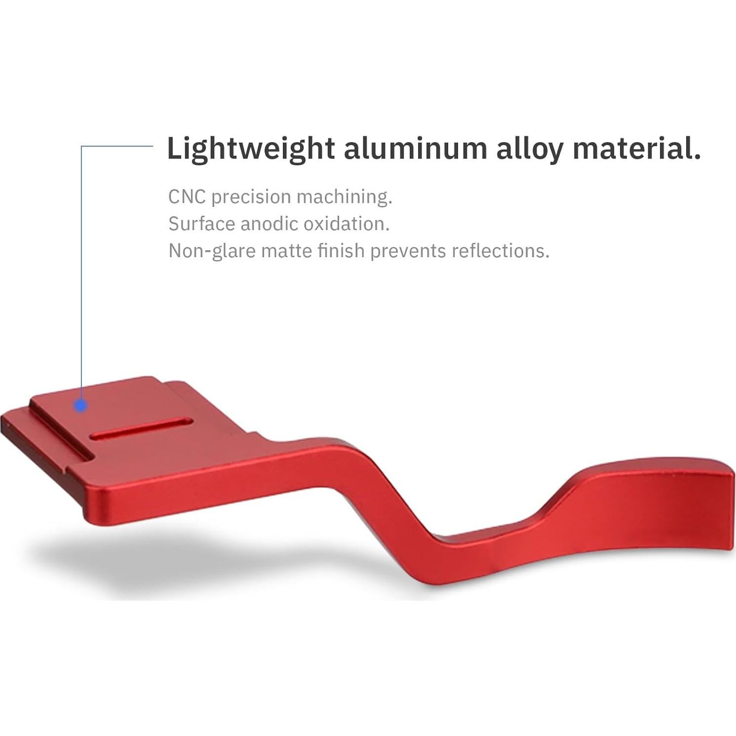 Agarre Thumbs Up Rojo Haoge para Fujifilm X-T10 X-T20 X-T30