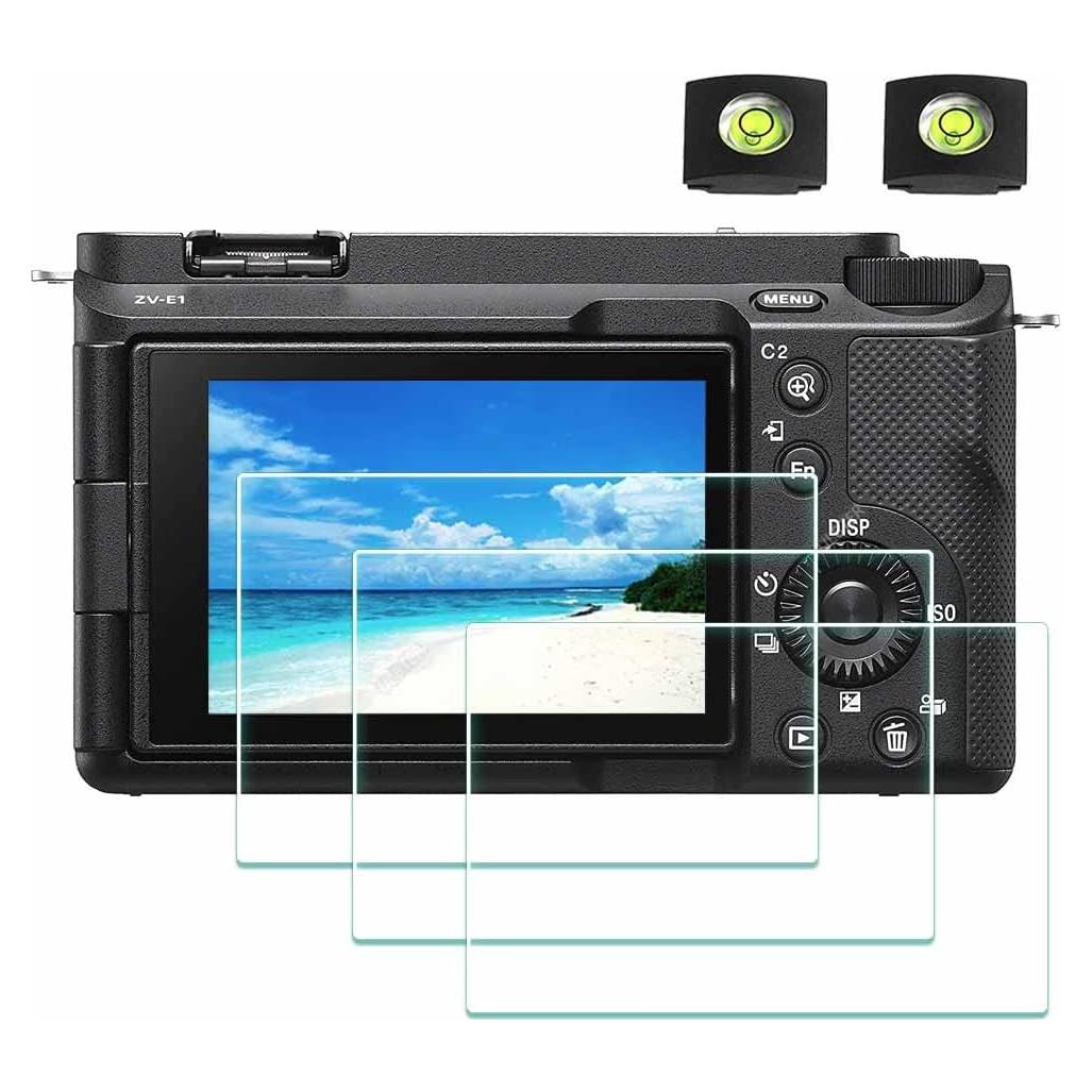 Protector de Pantalla LCD y Cubierta de Zapata Fría ULBTER para Sony Alpha A7C II A6700 ZV-E1 9H