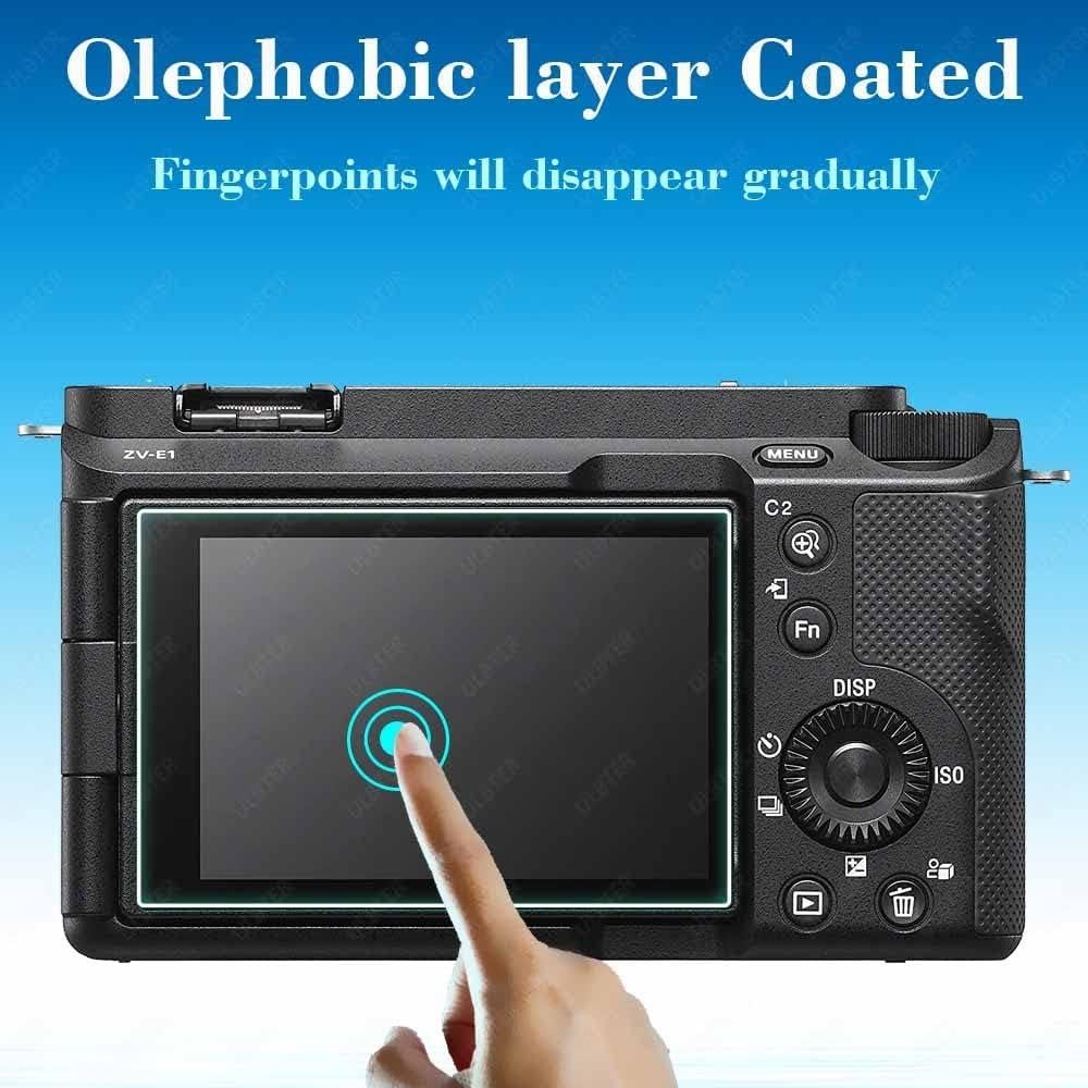 Protector de Pantalla LCD y Cubierta de Zapata Fría ULBTER para Sony Alpha A7C II A6700 ZV-E1 9H