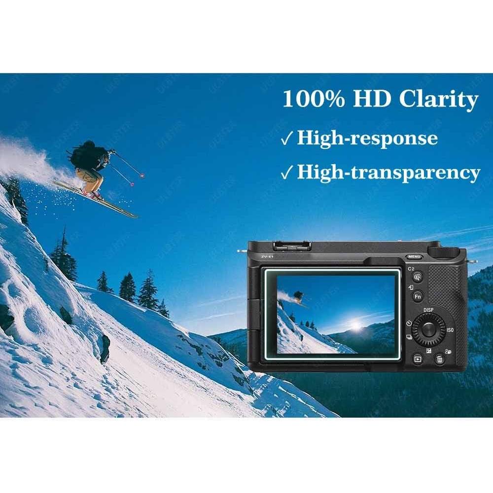 Protector de Pantalla LCD y Cubierta de Zapata Fría ULBTER para Sony Alpha A7C II A6700 ZV-E1 9H