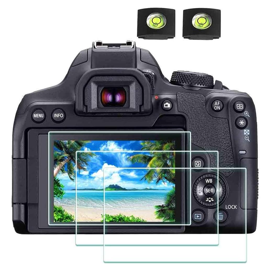 Protector de Pantalla LCD y Cubierta de Zapata Fría BTER para Canon EOS Rebel T8I