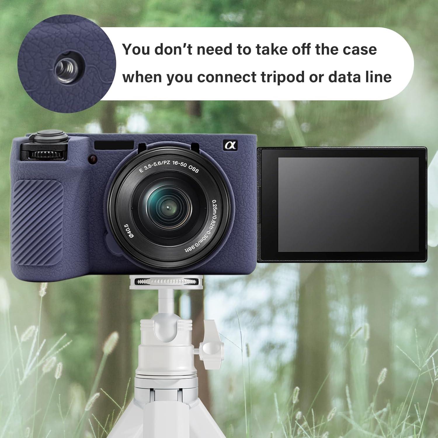 Kit Accesorios Sony Alpha 6700 - Funda Silicona y Protectores