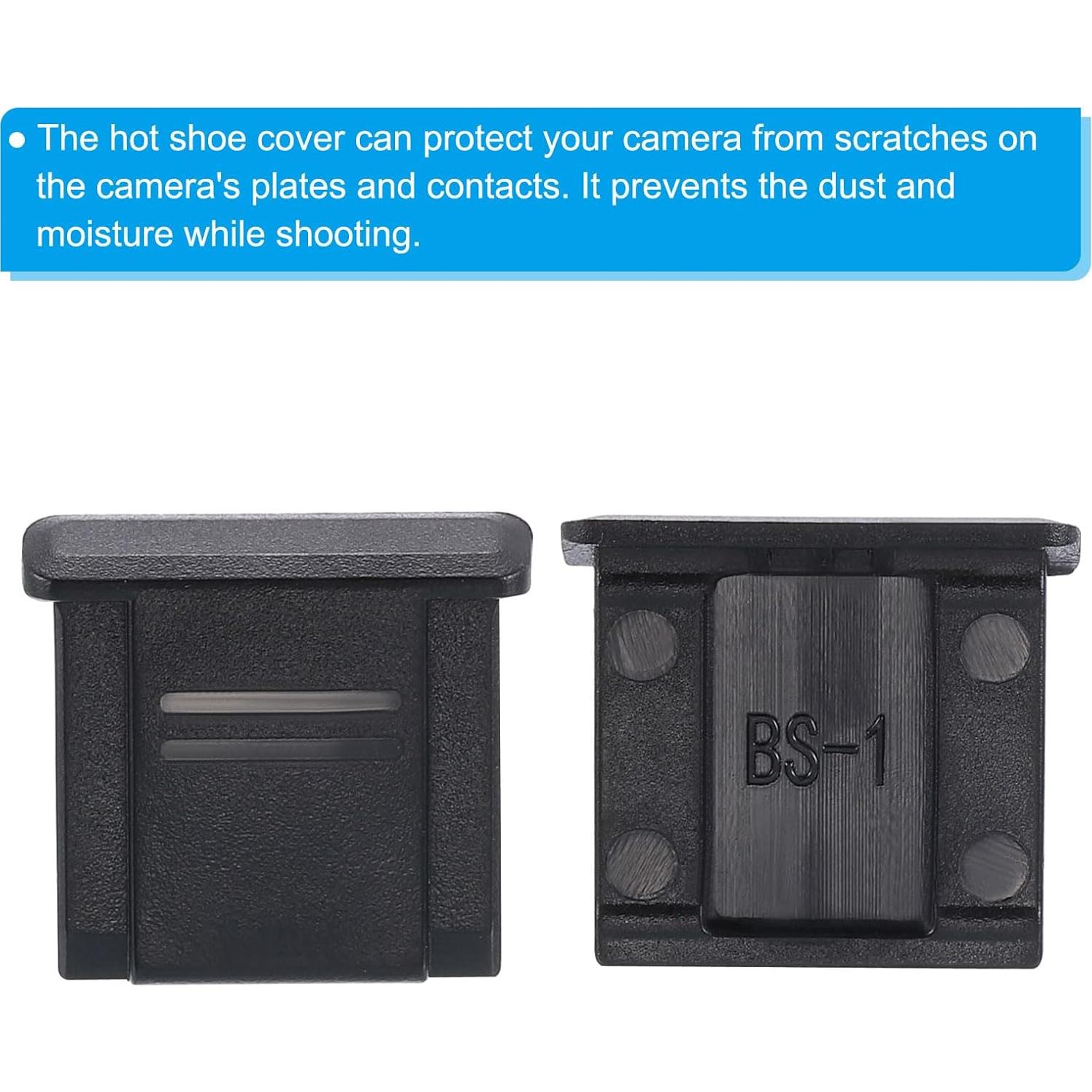 Cubierta Universal para Zapata de Cámara PATIKIL 4 Pcs Negro