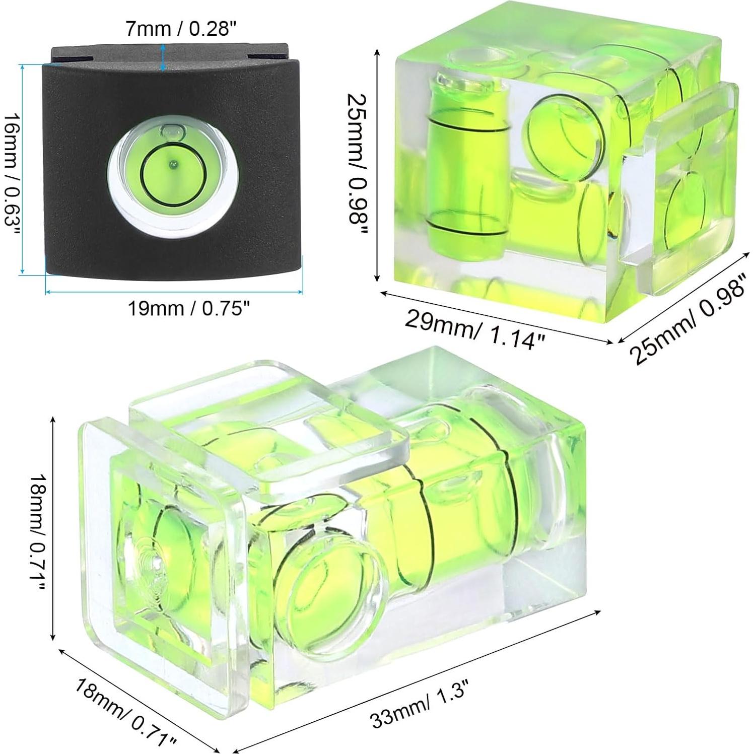Cubiertas de Zapata Caliente PATIKIL 2 Pcs con Nivel de Burbuja