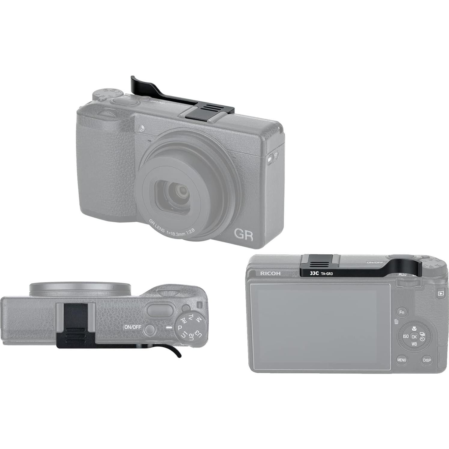 Agarre Thumbs Up JJC TA-GR3 para Cámara Ricoh GR III GR IIIx