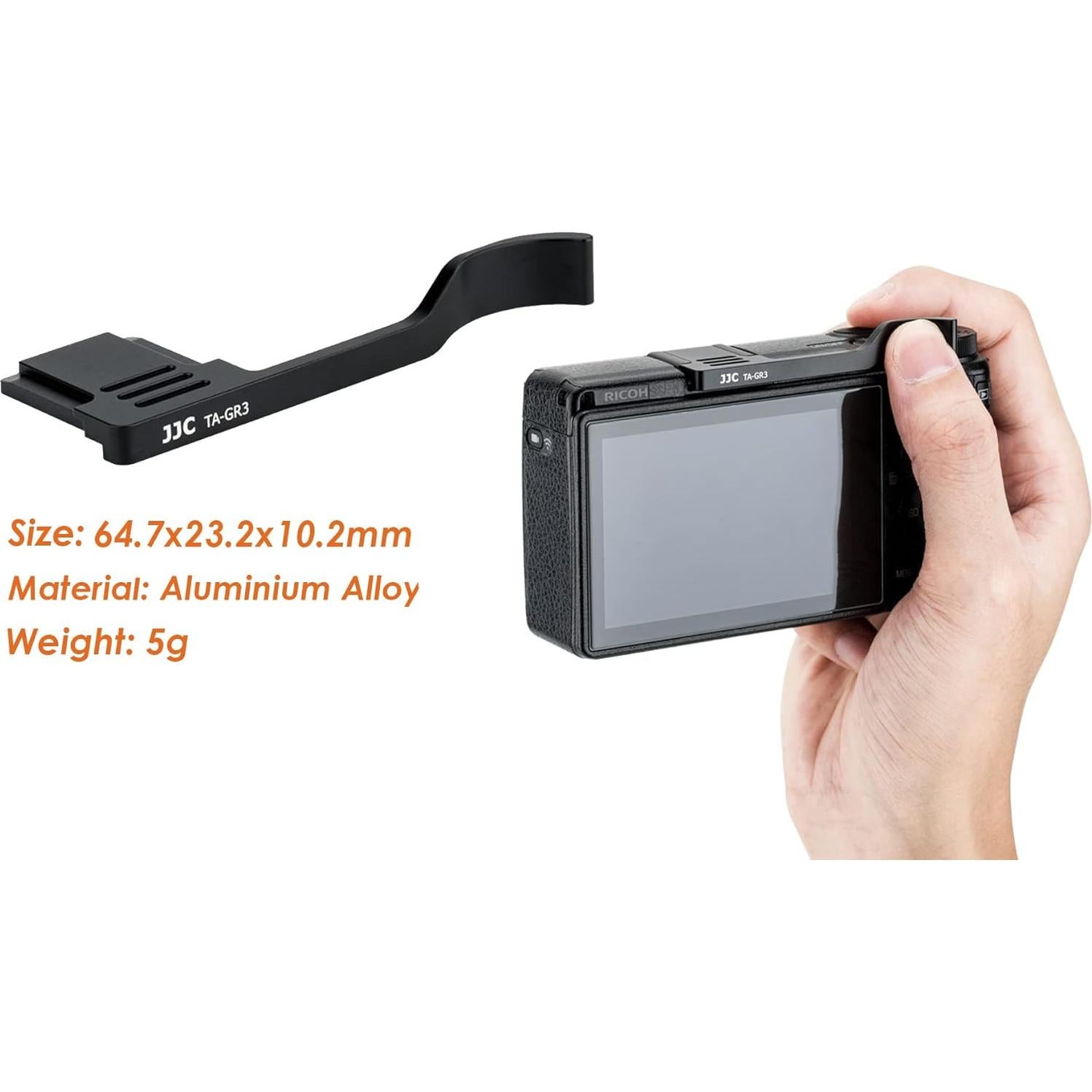 Agarre Thumbs Up JJC TA-GR3 para Cámara Ricoh GR III GR IIIx