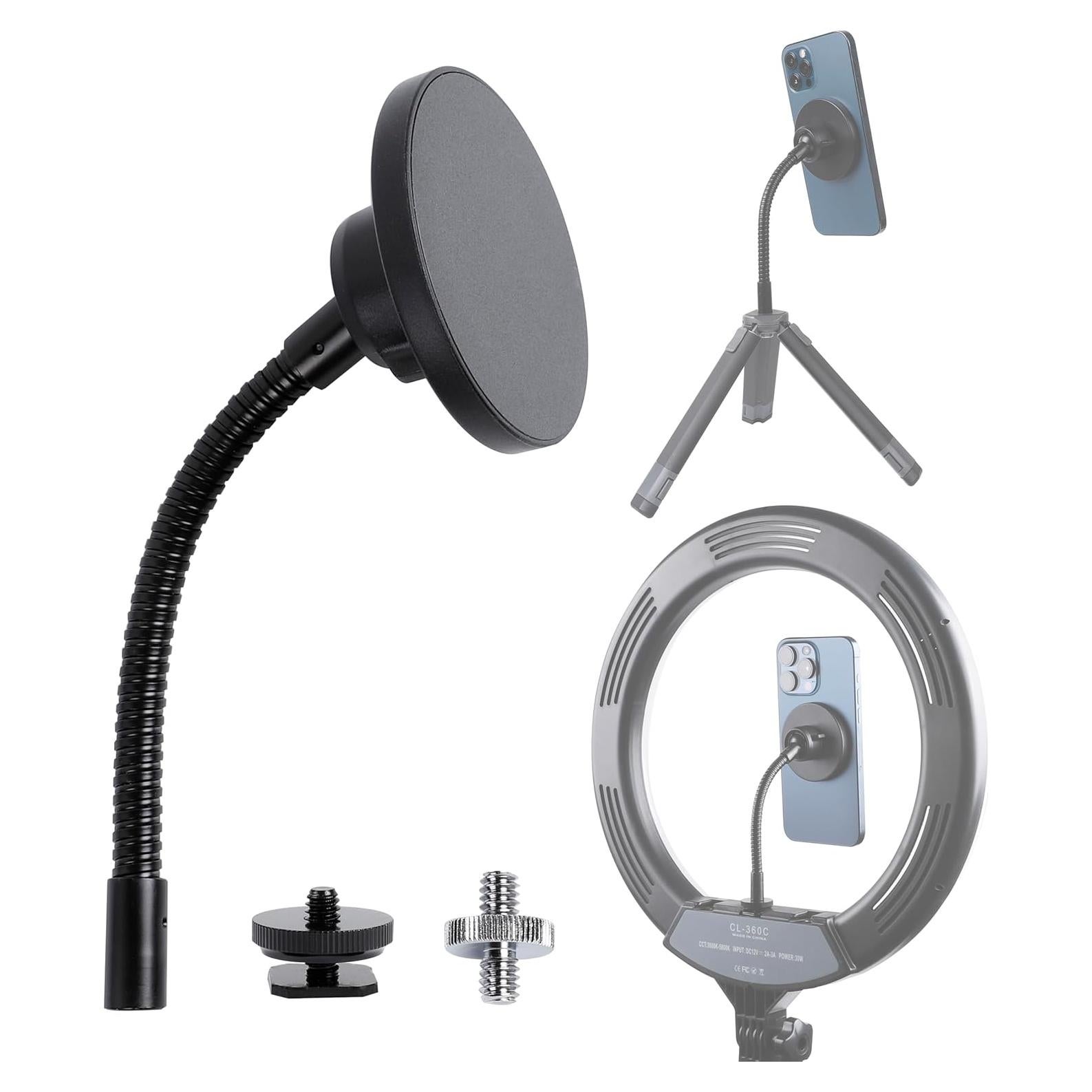 Soporte Magnético para Teléfono iPhone 15/14/13/12 - Adaptador Trípode