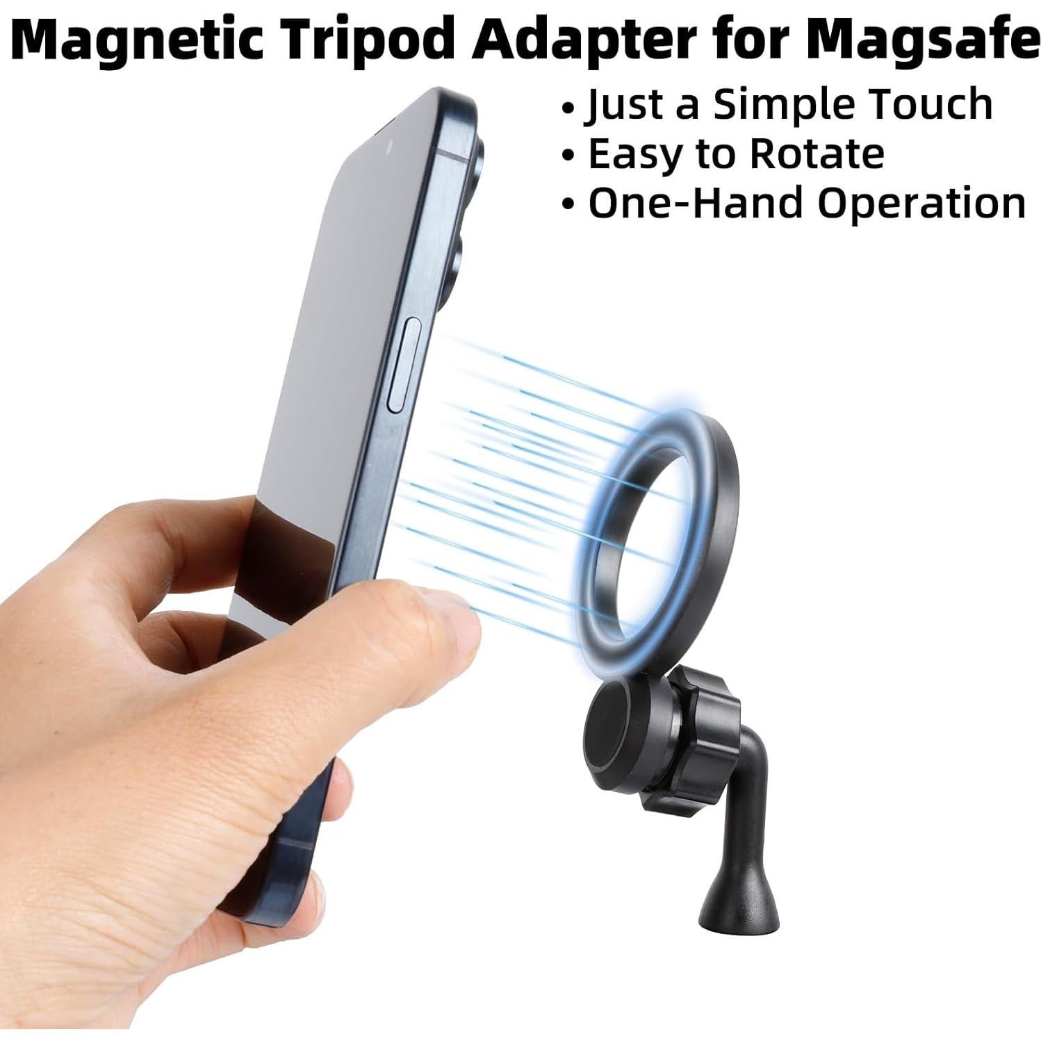 Adaptador de Soporte de Trípode Magnético MagSafe FPN para iPhone 12-16