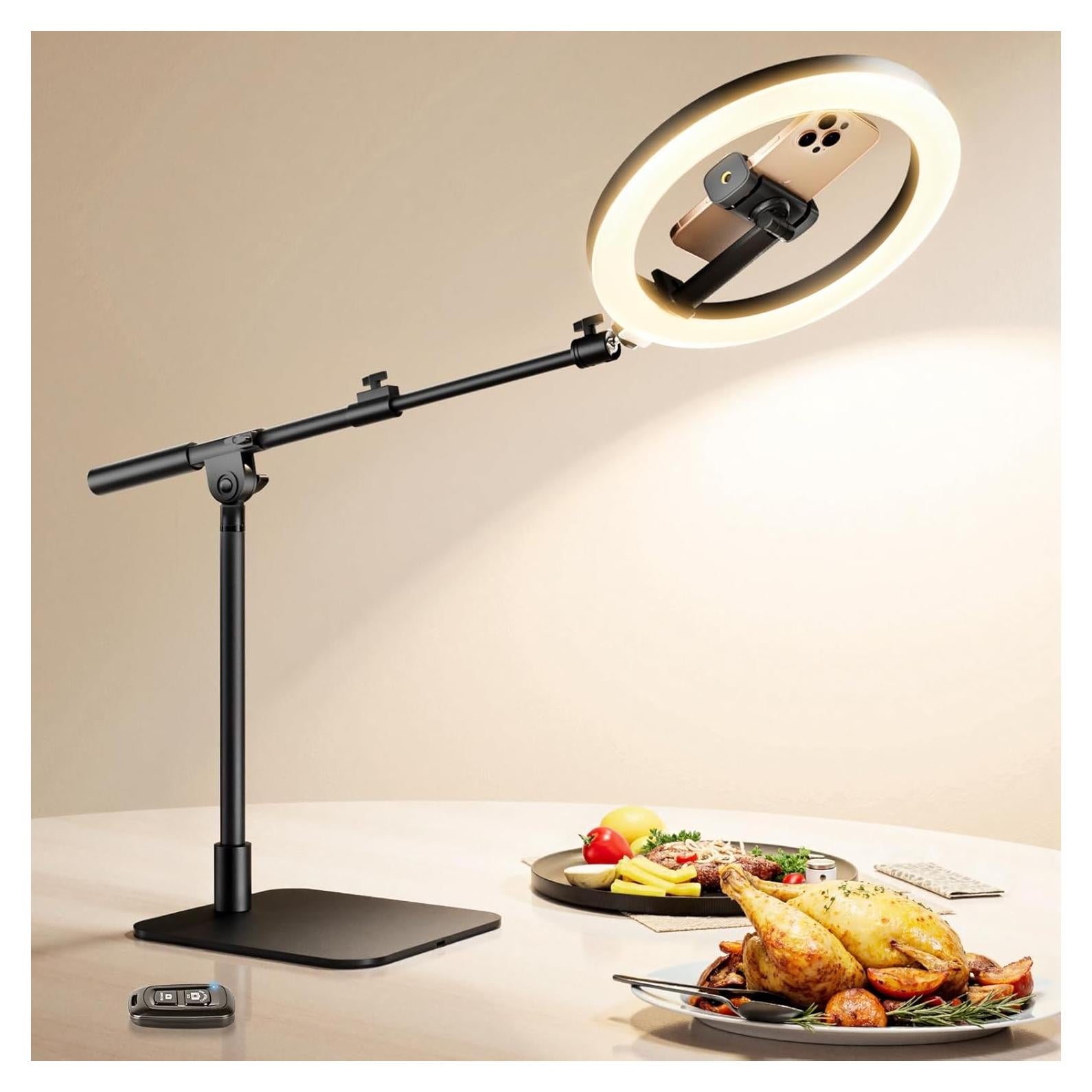 Anillo de Luz LED LUXSURE 25.4 cm con Soporte Ajustable