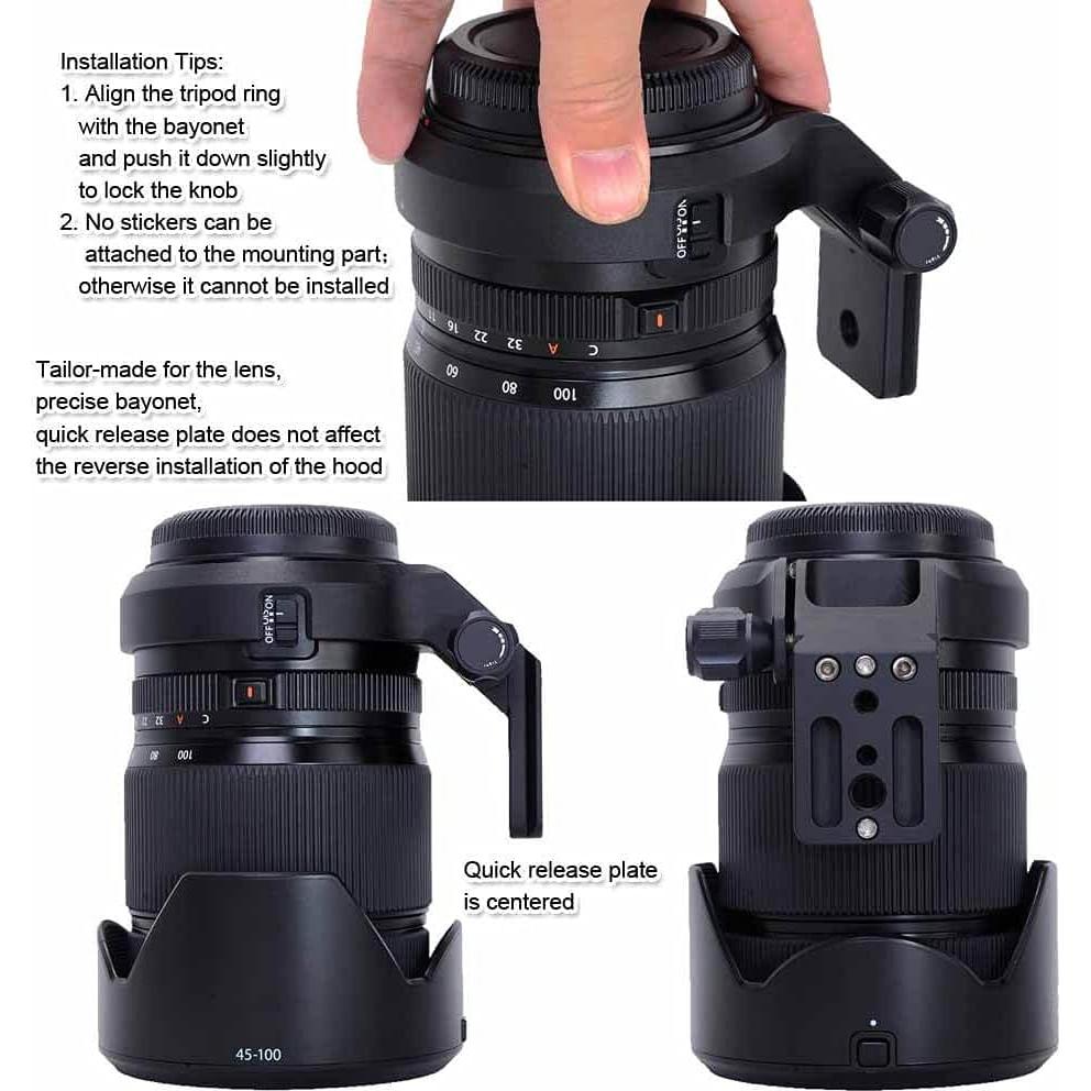 Anillo de Montaje en Trípode iShoot IS-GF4510 para Lente Fuji GF 45-100mm