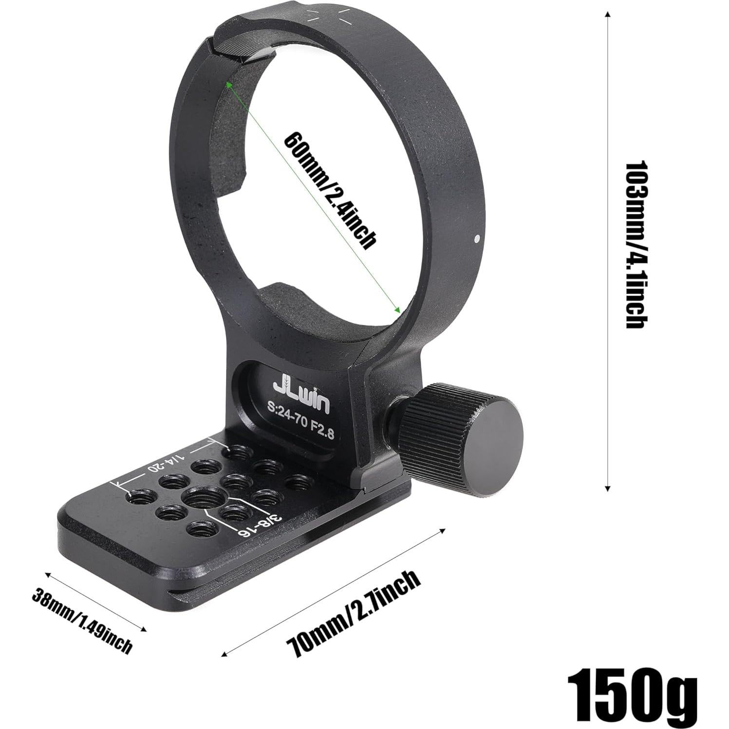 Soporte de Trípode FocusFoto 60mm para Lentes Sigma E