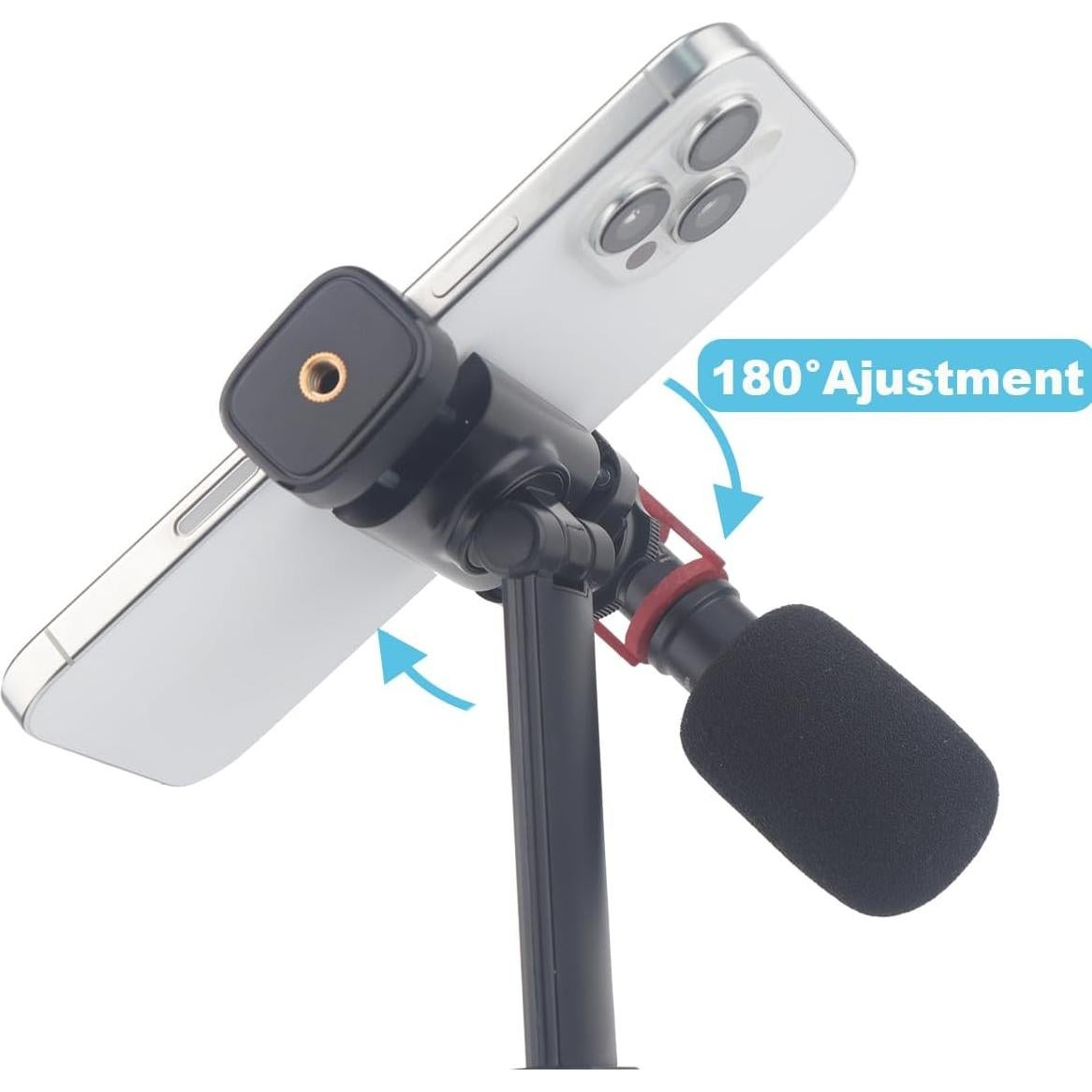 Soporte de trípode para teléfono Rigdance - 2PCS, 360° rotación