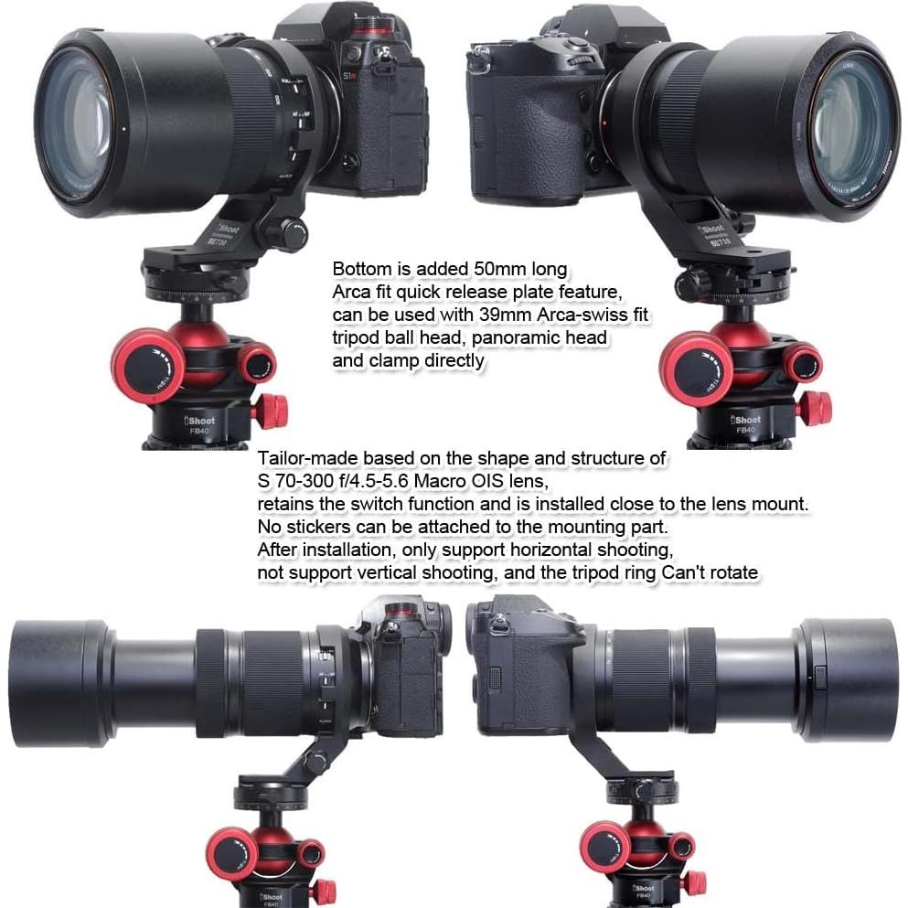 Anillo de Montaje en Trípode iShoot IS-SL730 para Lente Panasonic Lumix S 70-300