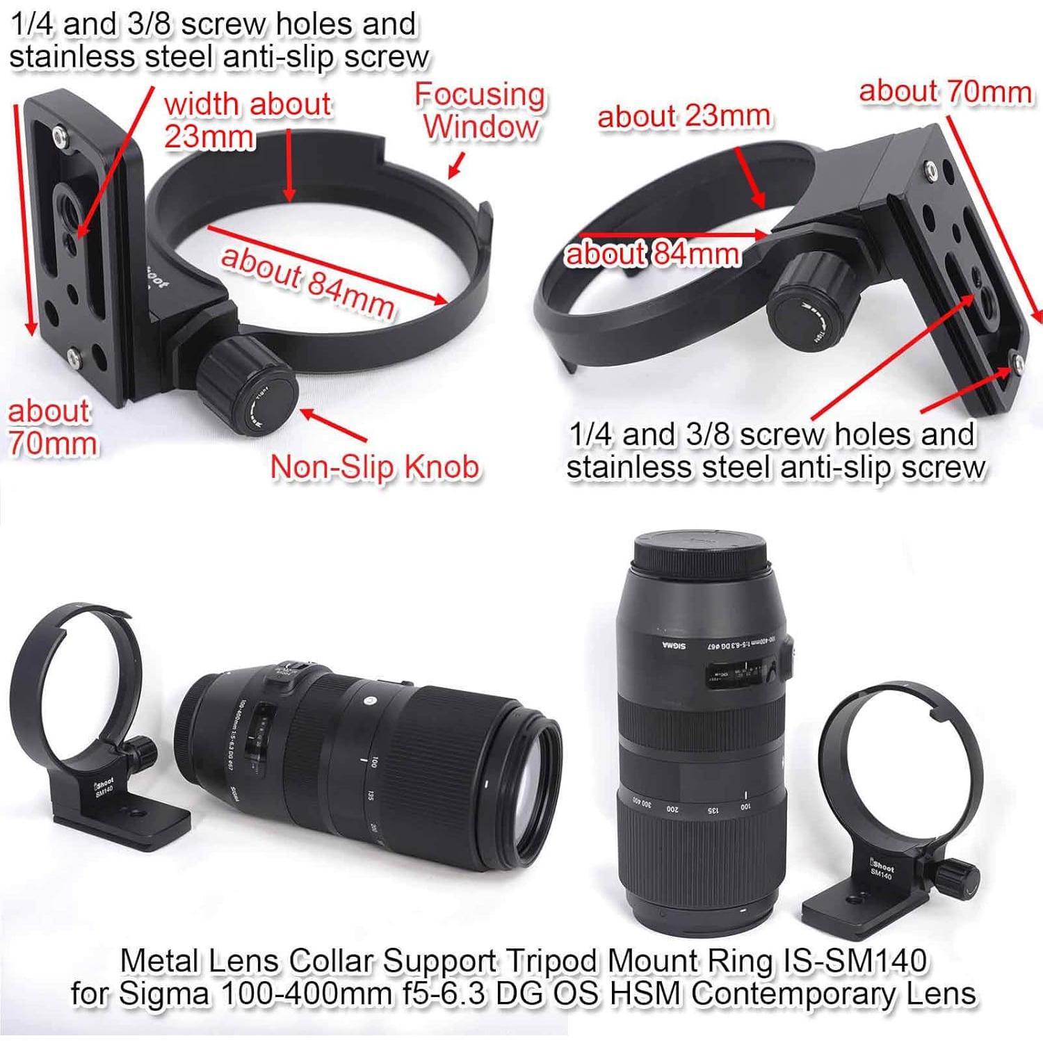 Anillo de Montaje para Trípode iShoot Sigma 100-400mm