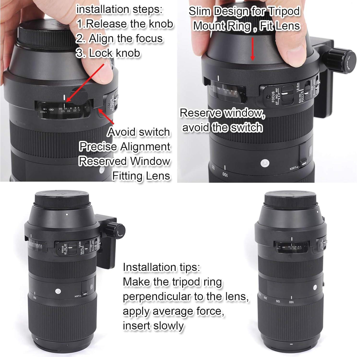 Anillo de Montaje para Trípode iShoot Sigma 100-400mm