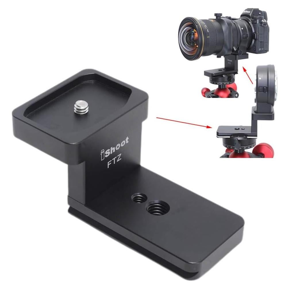 Pie de soporte de collar de lente iShoot IS-FTZ para Nikon FTZ