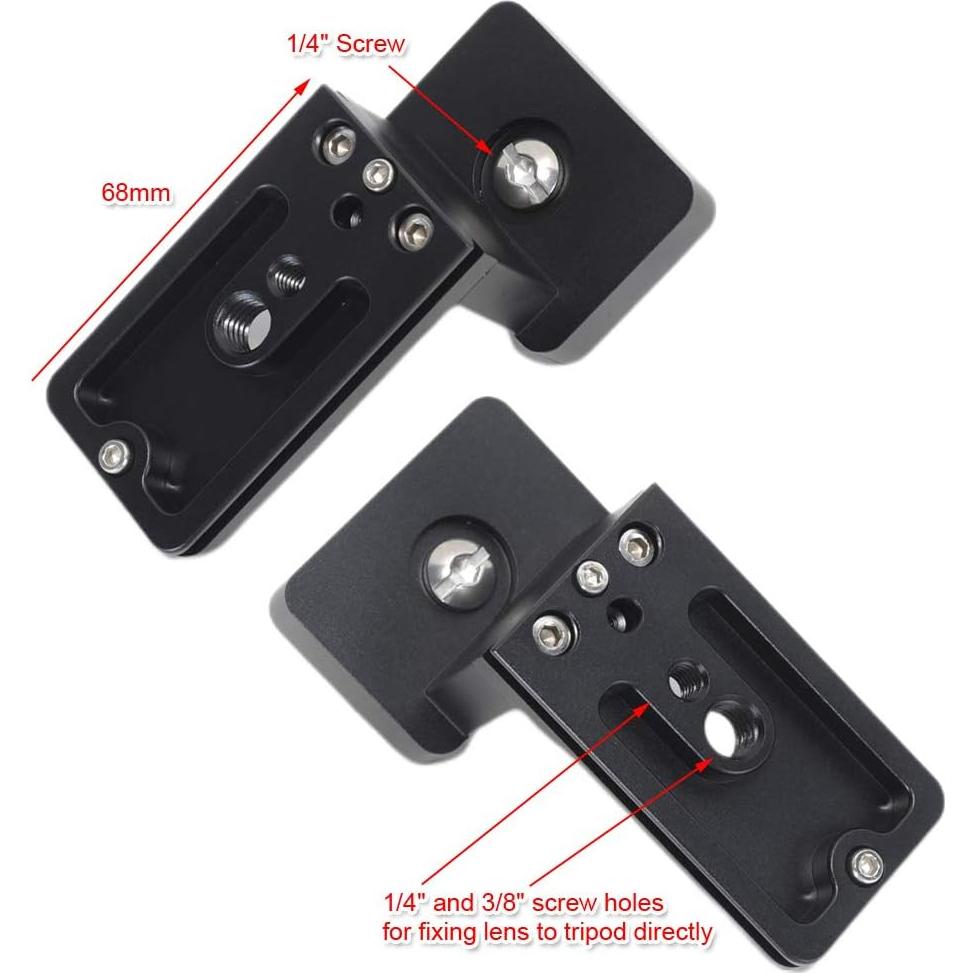 Pie de soporte de collar de lente iShoot IS-FTZ para Nikon FTZ